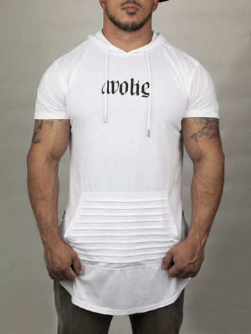 Woke x Snow Ambigram Elongated Hoodie T-Shirt
